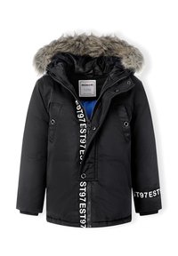 MINOTI PARKA WITH FUR TRIM HOOD - Parka - black royal blue