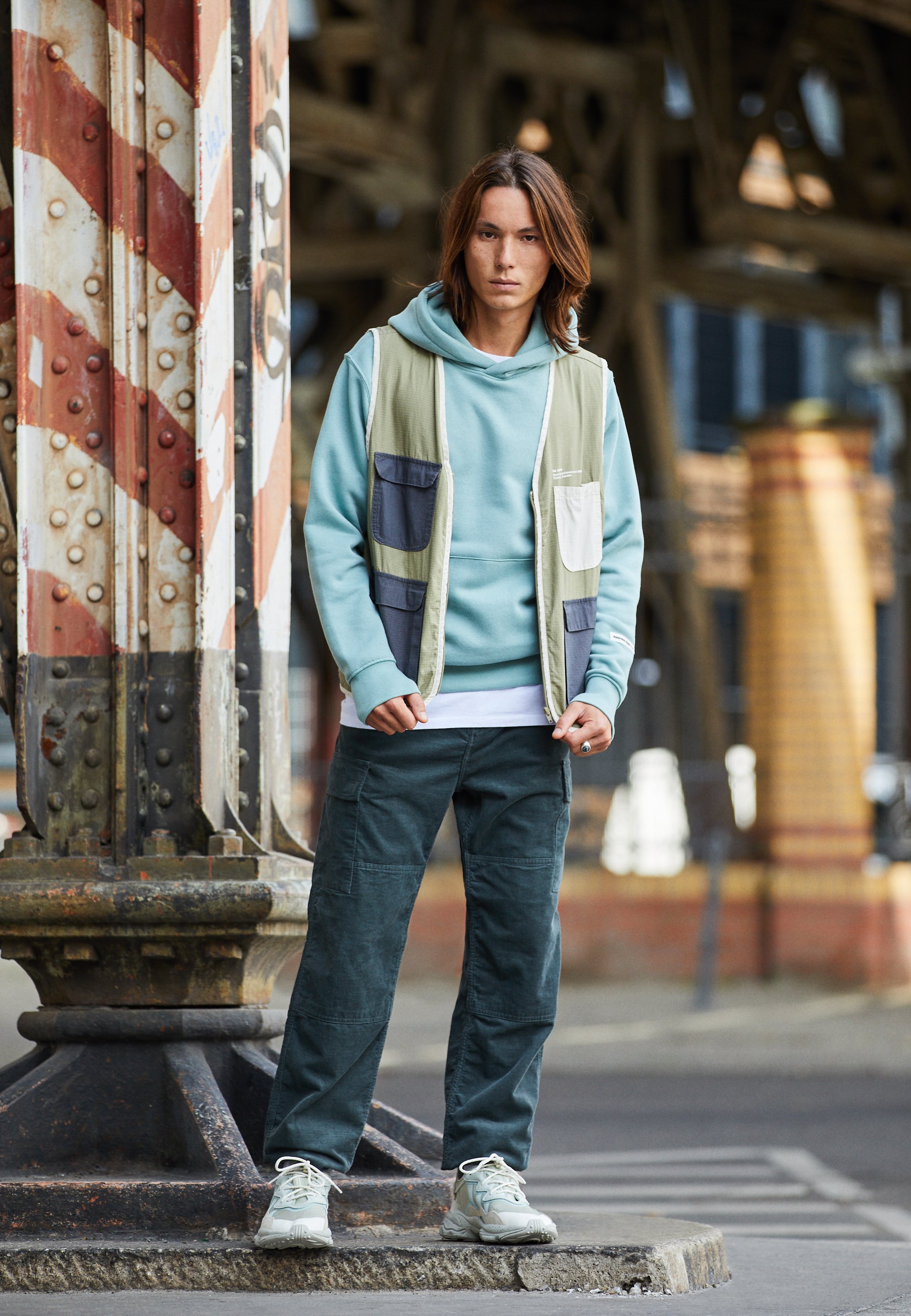Carhartt WIP KEYTO PANT FORD - Cargo trousers - slate rinsed/dark green -  Zalando.ie