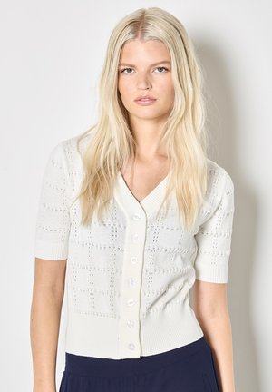 POINTELLE - Cardigan - white
