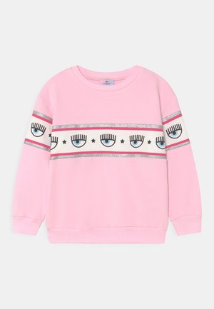 CREWNECK MAXILOGOMANIA STRETCH GARZATA - Sweater - rosa fairytale