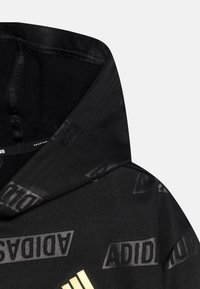 adidas Sportswear BRAND LOVE GOLD - Mikina s kapucí - black/gold metallic