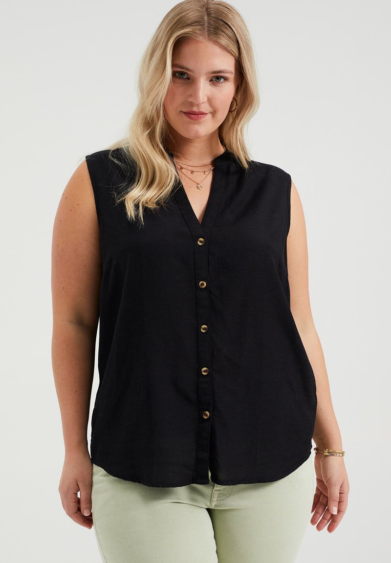 Damen T-Shirts | WE Fashion Hemdbluse black/schwarz - JZ58688 Damen T-Shirts | WE Fashion Hemdbluse black/schwarz - JZ58688