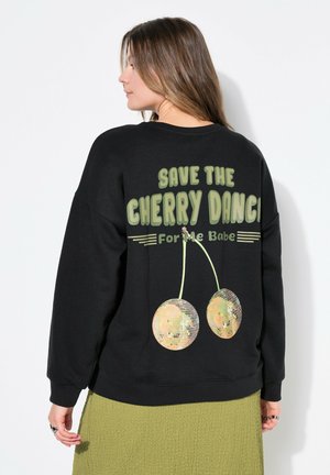 Studio Untold CHERRY-PRINTS - Sweatshirt - black
