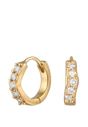 ELEGANT SPARKLING WAVY - Øreringe - gold-coloured