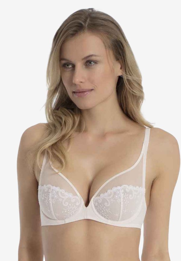 MIT TIEFEM DEKOLLETÉ - Triangle bra - nude