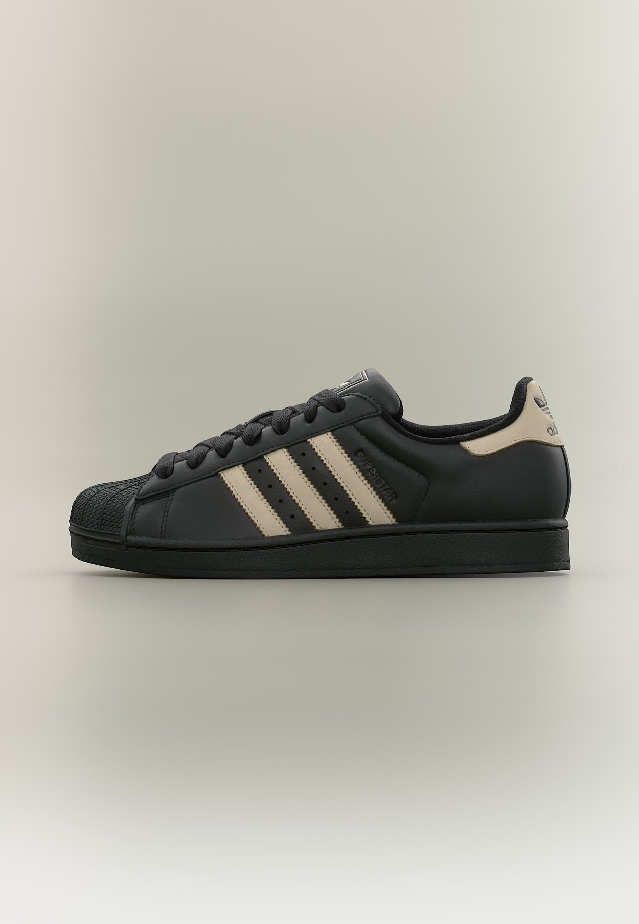 adidas SUPERSTAR II UNISEX - Trainers - core black/khaki three