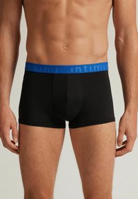 IUMAN Intimissimi Uomo MIT LOGO - Úzké boxerky - schwarz j  nero blu elettrico