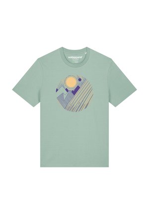 GEOMETRIC LANDSCAPE - T-Shirt print - aloe