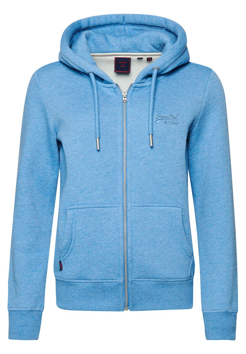 Superdry VINTAGE LOGO - Sweatjacke - blush blue marl/blau - Zalando.de 
