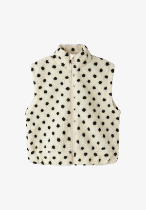 Name it, NKFNOLPO SHORT TEDDY VEST - Жилетка - antique white