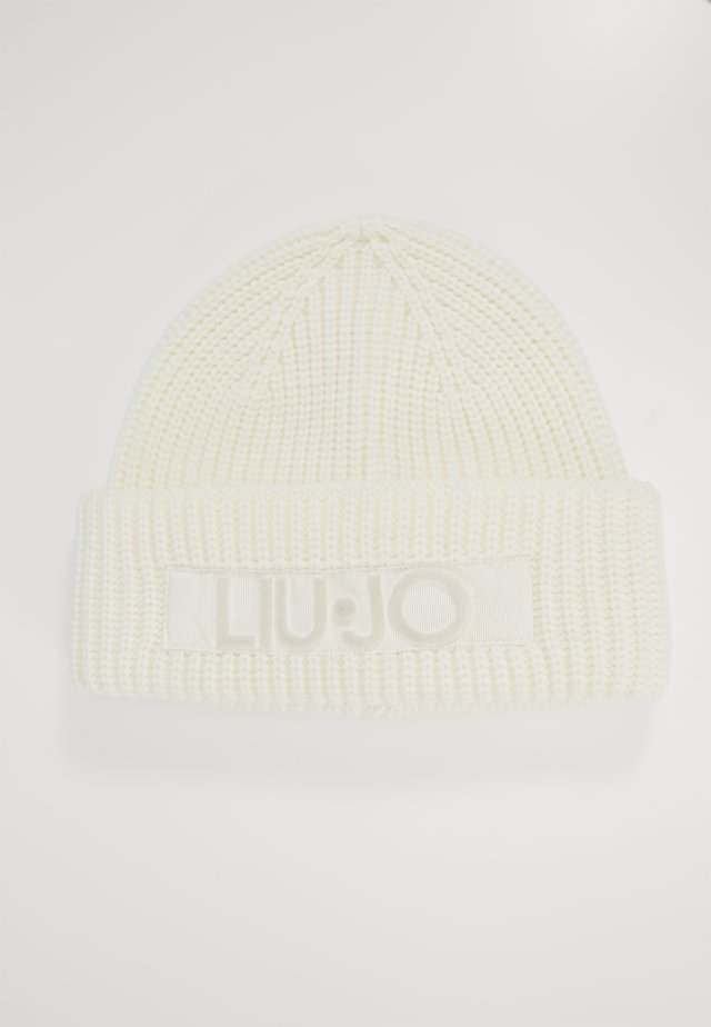 CUFFIA LOGO PUNTO TAPPETO - Czapka - bianco lana