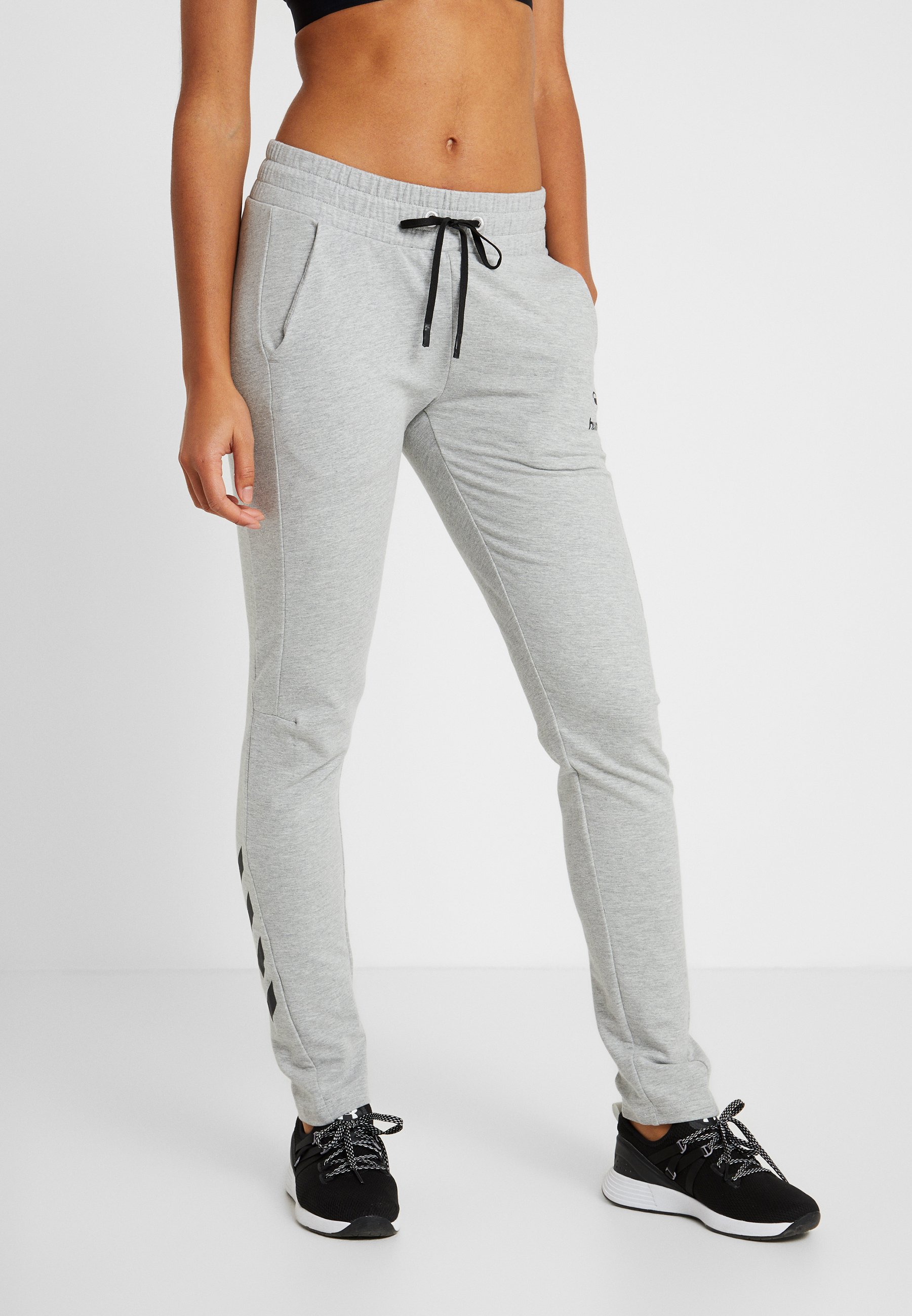 HMLNICA Joggebukse grey melange HMLNICA Joggebukse grey melange