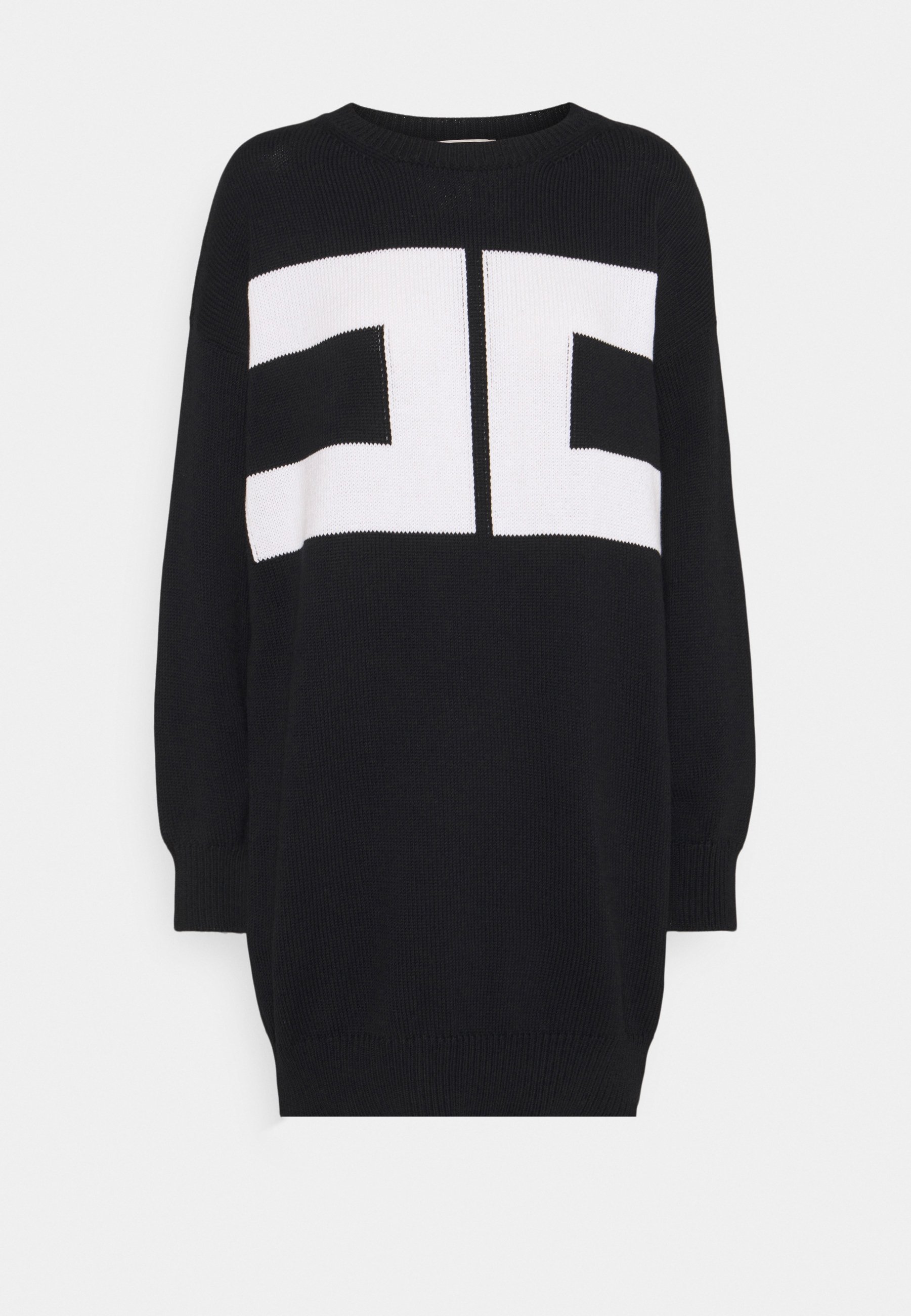 Elisabetta Franchi Abito in maglia - nero/burro/nero - Zalando.it