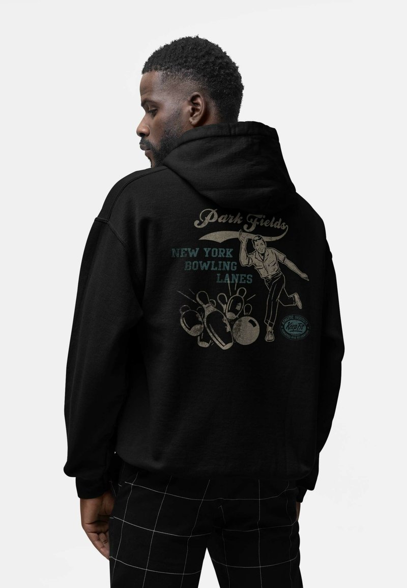 Henry Tiger BOWLING NEW YORK LANES - Jersey con capucha - black