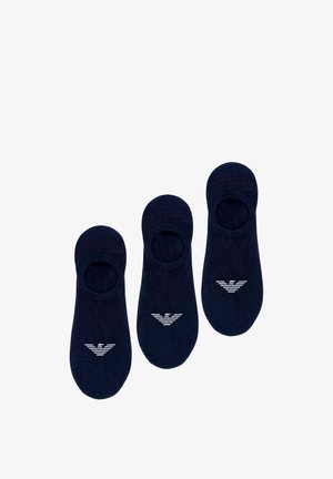 Emporio Armani, CALZE UOMO 3 PACK - Fantasmini - blu