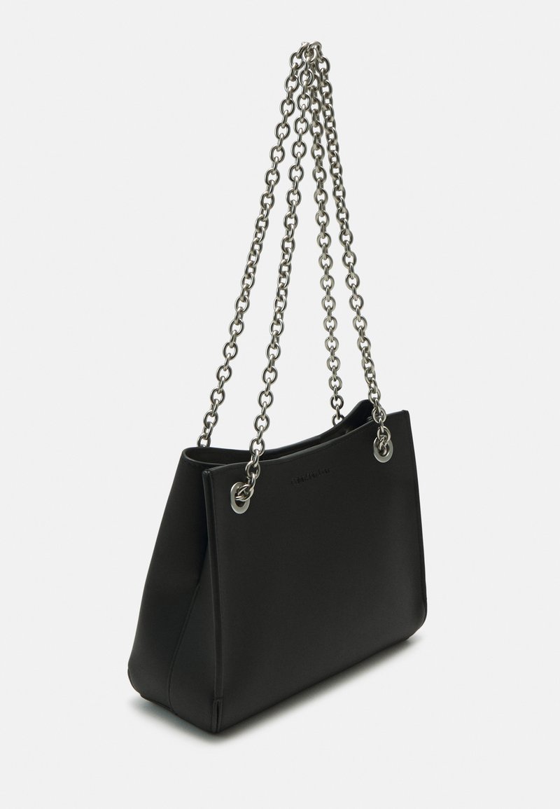 Calvin Klein Jeans - SCULPTED SHOULDER BAG MONO - Kabelka - black/sharp green, Zvětšit