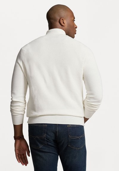 Polo Ralph Lauren Big & Tall QUARTER-ZIP JUMPER - Trui - deckwash white