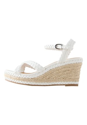 Next REGULAR FIT - FOREVER COMFORT® PLAIT CROSSOVER WEDGES  . - Espadrille - white