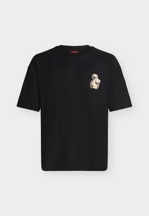 HUGO, DETZI - T-shirt imprimé - black