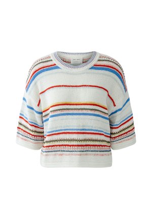 Oui, PULLOVER - Trui - white red