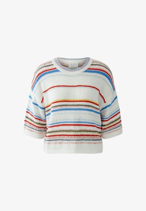 Oui, PULLOVER - Trui - white red