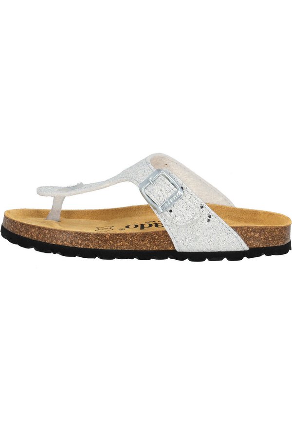 GLITZER - Zehentrenner - weiss glitter