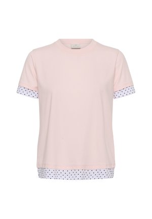 Kaffe, KAEMBER DOT T-SHIRT - T-shirt print - ballerina-opt white brown dot