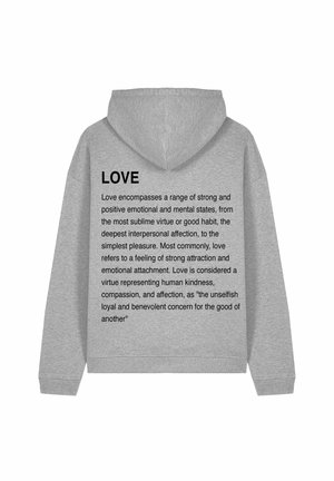 LOVE DEFINITION OVERSIZED  - Hoodie - mottled grey
