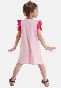 Denokids Obleka iz džersija - pink
