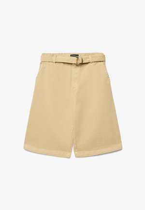 Calliope, PANTALONE TINTA UNITA - Short - beige chiaro