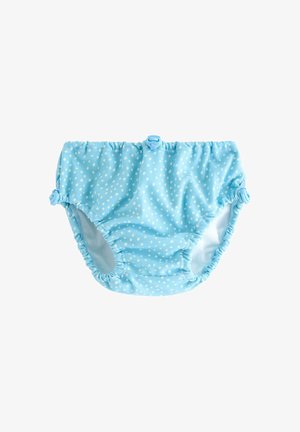 Vaippa peite vaaleansinisellä värillä ja valkoisilla pilkuilla. Ominaisuuksiin kuuluu kokoontuneet reunat ja sivunappit, jotka mahdollistavat säätämisen. Valmistettu joustavasta kankaasta.