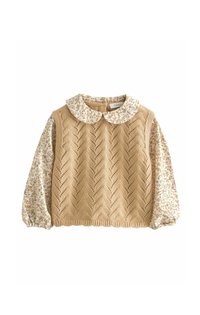 Next REGULAR FIT - Ilgarankovis viršutinės dalies drabužis - ecru marl