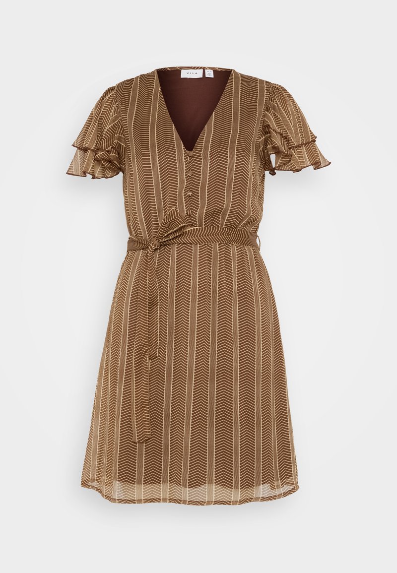 Vila Blousejurk bruin Vila Blousejurk bruin