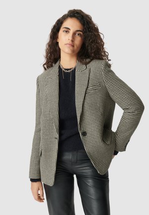 HOUNDSTOOTH PATTERN - Blazer - beige