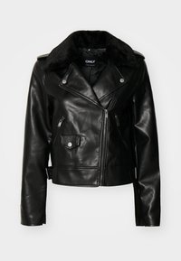 ONLVILHELMA BIKER - Kunstnahast jakk - black