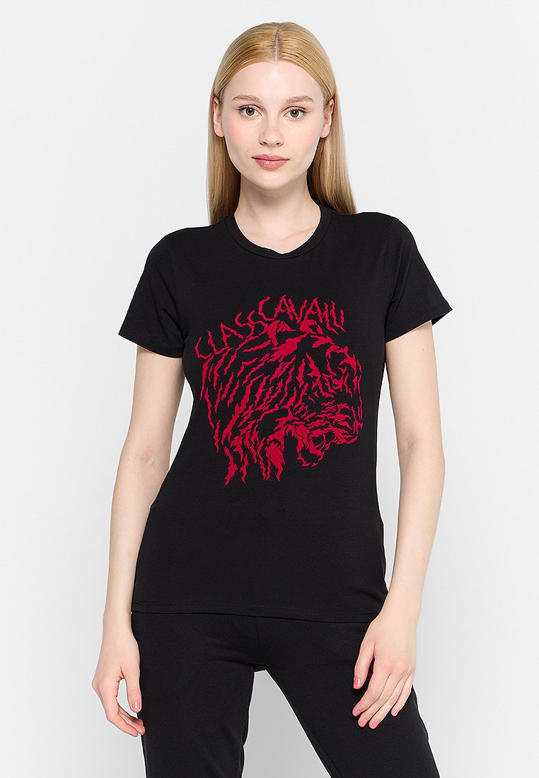 Cavalli Class T-shirt print zwart Cavalli Class T-shirt print zwart