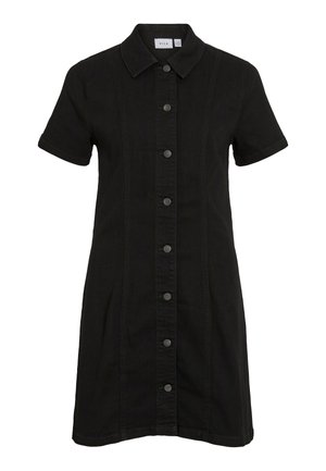 VILA, VINISA - Robe en jean - black denim