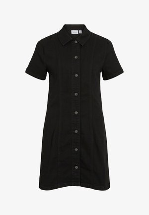 VILA, VINISA - Robe en jean - black denim