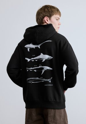 NOUTILEX - Pulover s kapuco - black