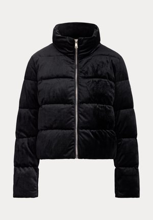 Lauren Ralph Lauren, VELVET QUILTED FUNNELNECK PUFFER COAT - Зимно яке - black