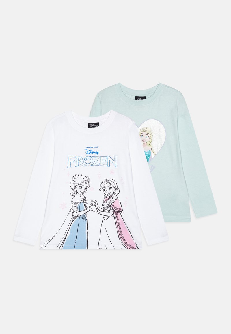 Friboo FROZEN LONG SLEEVED TOP 2 PACK - Ilgarankovis viršutinės dalies drabužis - light blue/off-white