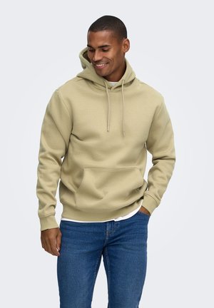 Only & Sons, ONSCONNOR LIFE REG SWEAT HOODIE NOOS - Суитшърт с качулка - coriander