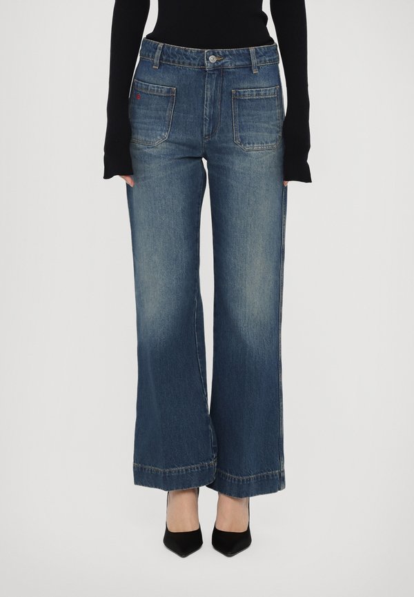 CROPPED KICK ALINA - Straight leg jeans - heavy vintage indigo