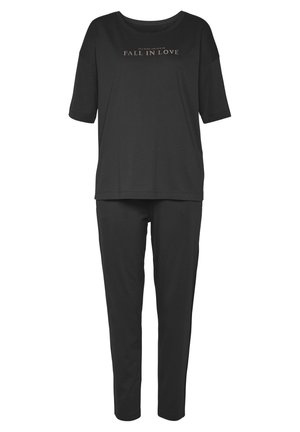 SET - Nachtwäsche Set - schwarz