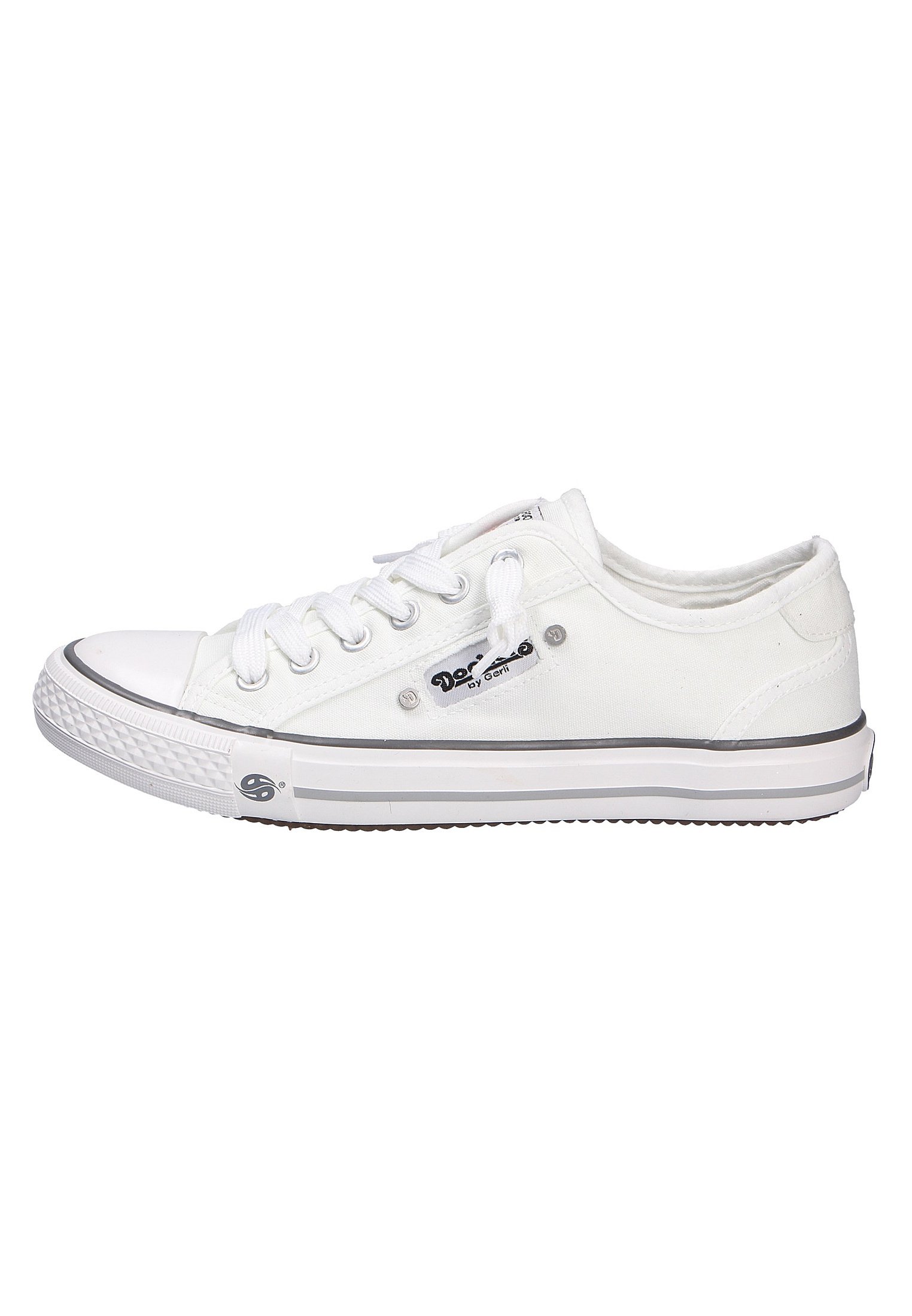 Ebay Damenschuhe Sneaker Dockers Sportschuhe Damen Dockers By Gerli Women's Canvas Trainers Black/White, Black White, UK:  Fashion main image 0