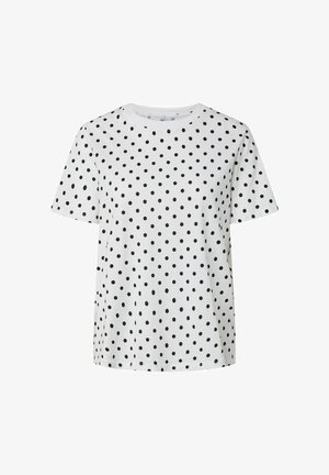 Pieces, T-SHIRT PCASHLEY DOTS - T-shirt imprimé - bright white
