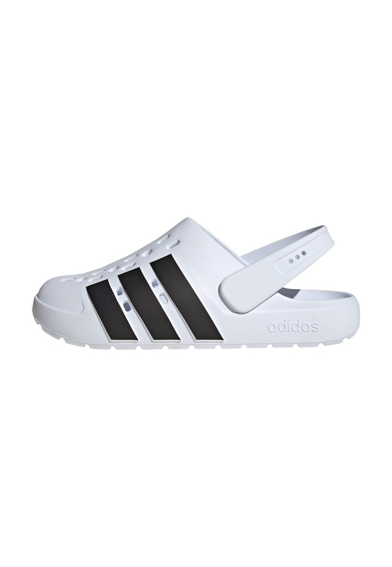 adidas Sportswear ADILETTE - Dreváky - cloud white   core black   cloud white