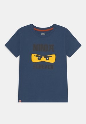 T-shirt print - dark dust blue
