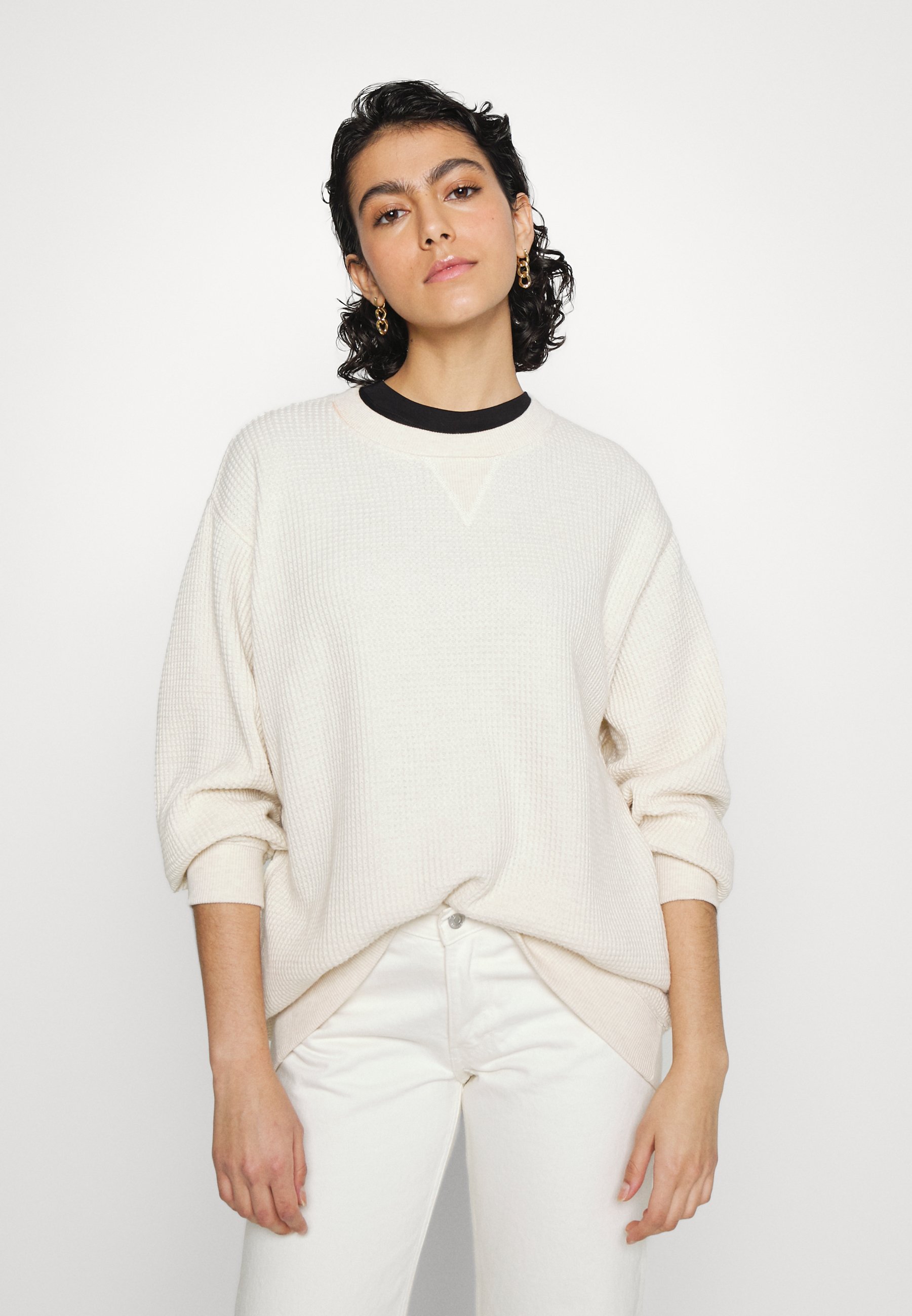 aerie COLLEGIATE CREW WAFFLE 