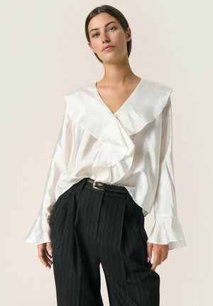 Soaked in Luxury KAROLINA FRILL - Bluse - whisper white